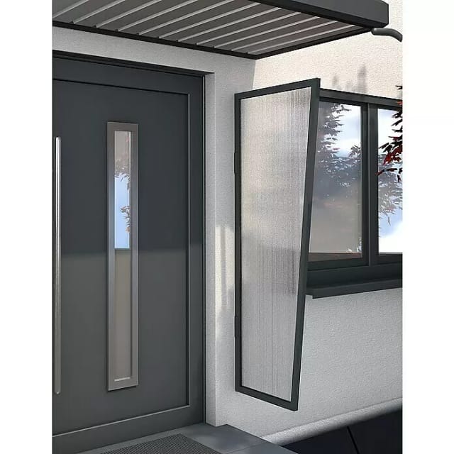Gutta Seitenblende für B2 PC Klar Anthrazit 175 cm x 60 cm x 45 cm