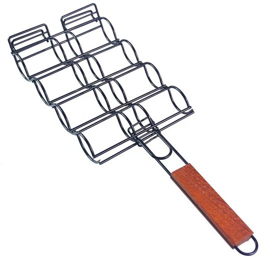 Grillbesteck-set – Grillkorb Aus Mais Für Den Außenbereich, Antihaftbeschichtete Fleischspieße (51 X 17 X 6 Cm)