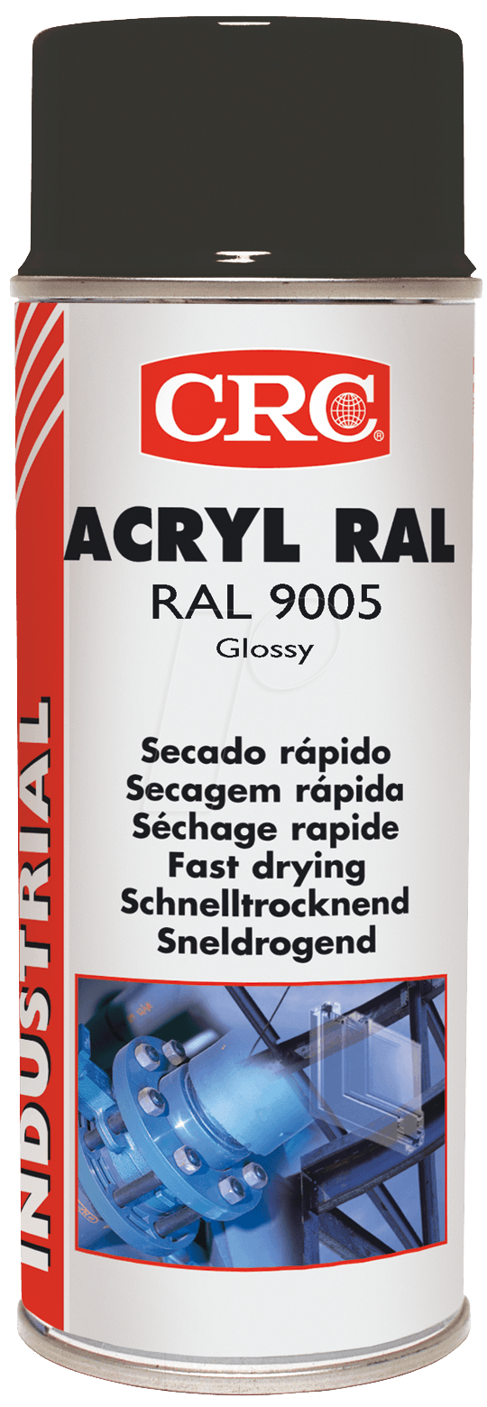KONTAKT 31063 - Schutzlack, Acryl RAL 9005, 400 ml, Spraydose, schwarz