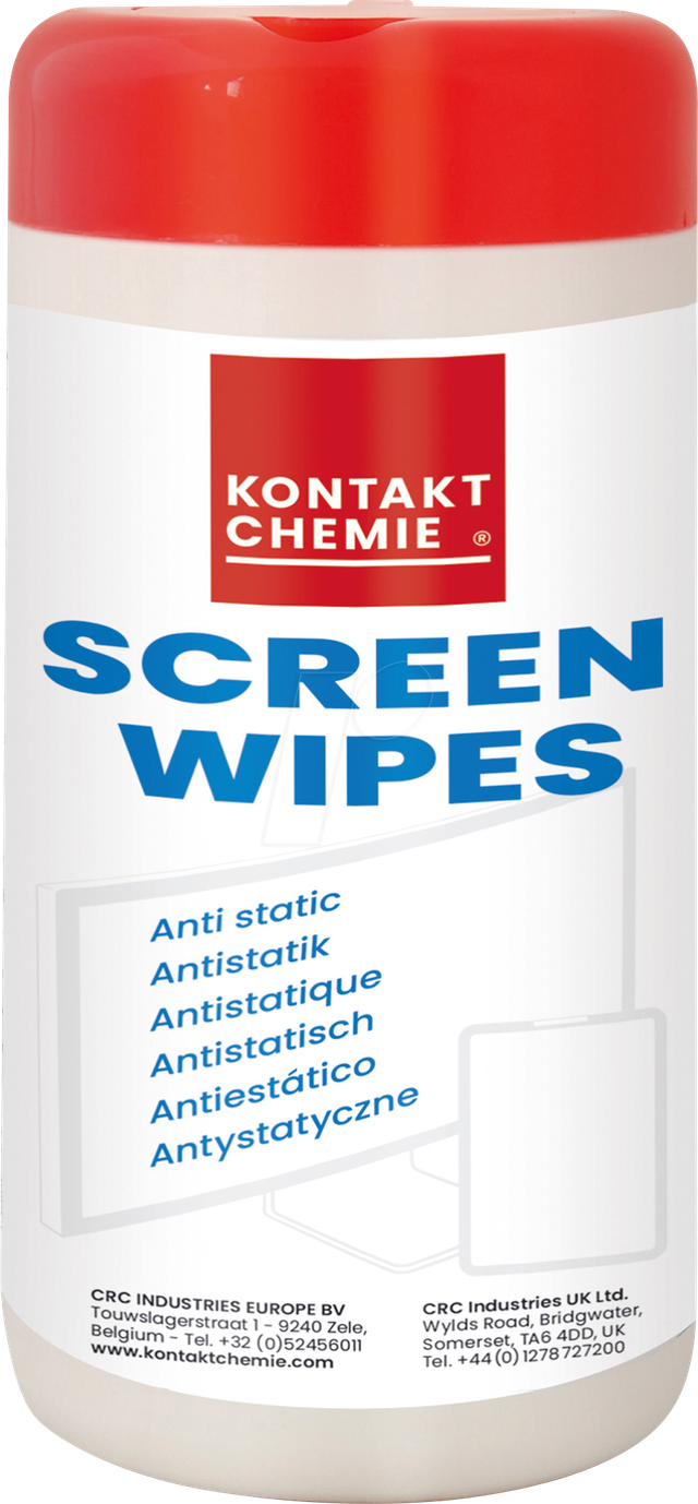 KONTAKT 31980 - Reinigungstücher, Screen Wipes, für Bildschirme, antistatisch