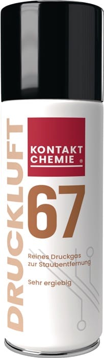 KONTAKT 33163-DE - Druckluftspray, Druckluft 67, 200 ml, Dekra geprüft