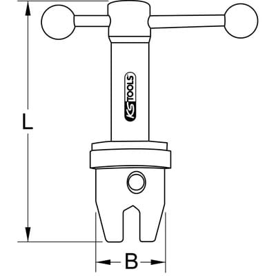 KS 116.2002 - Ventilfix und Badewannenadapter, 2-teilig