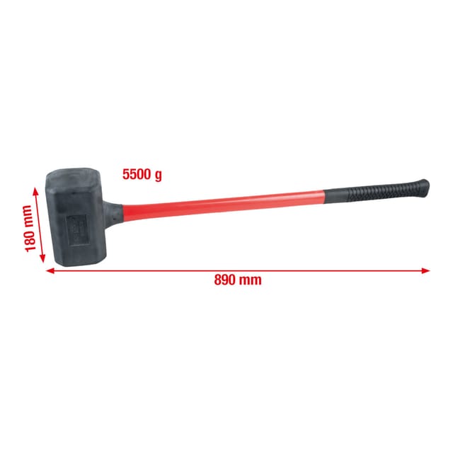 KS 140.5259 - Rückschlagfreier Schonhammer, XL, 5500g
