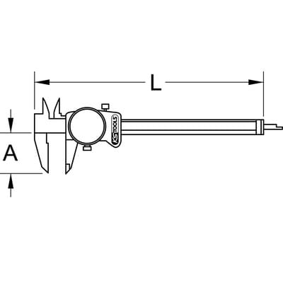 KS 300.0547 - Uhren-Messschieber, Messgenauigkeit +/-0,02
