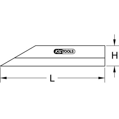 KS 300.0637 - Präzisions-Haarlineal, 400mm