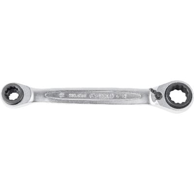 KS 503.4565 - Doppel-Ratschenringschlüssel, umschaltbar, 4in1