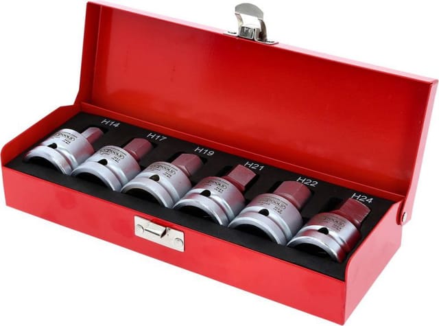 KS 515.0000 - 3/4'' Kraft-Bit-Stecknuss-Satz, 6-teilig, 14-24mm