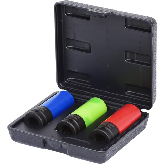 KS 515.1070 - 1/2'' Alu-Felgen Kraft-Stecknuss-Satz robust, 3-teilig
