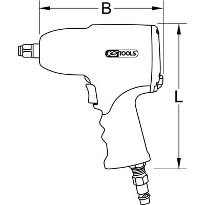 KS 515.3400 - 3/4'' THE DEVIL Hochleistungs-Druckluft-Schlagschrauber, 2000Nm