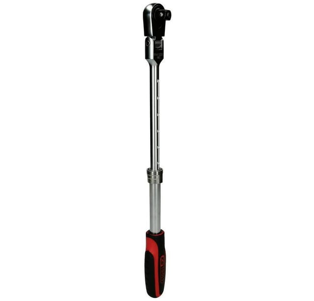 KS 914.1220 - 1/2'' SlimPOWER Teleskop-Gelenk-Umschaltknarre, 72 Zahn