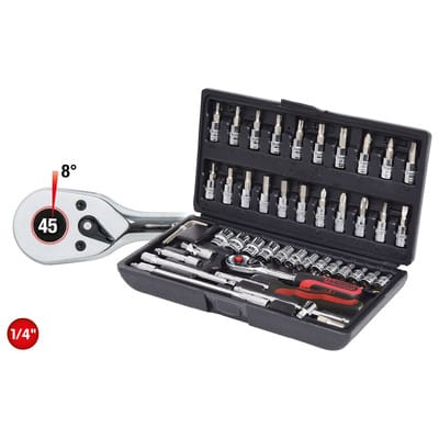 KS 918.0648 - 1/4'' CHROMEplus Steckschlüssel-Satz, 48-teilig