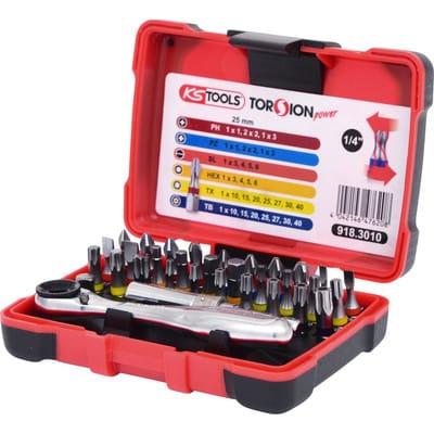 KS 918.3010 - 1/4'' TORSIONpower Bit-Box, 32-teilig