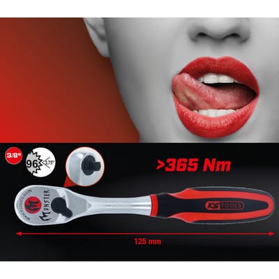 KS 935.3890 - 3/8'' Monster Umschaltknarre, 100 Zahn