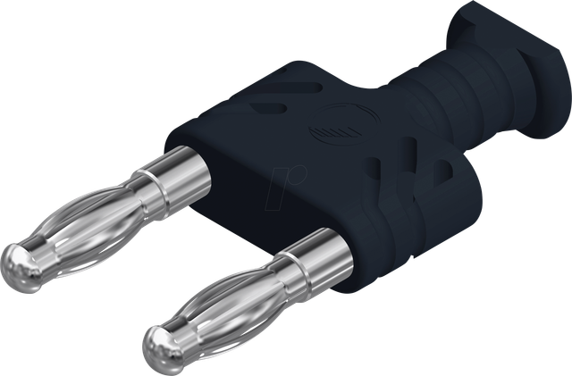 KST WS 14/4 SW - Kurzschlussstecker, 4 mm, weitersteckbar, schwarz