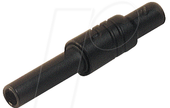 KUN S SW - Sicherheitskupplung, 1000 V-CAT III, schwarz