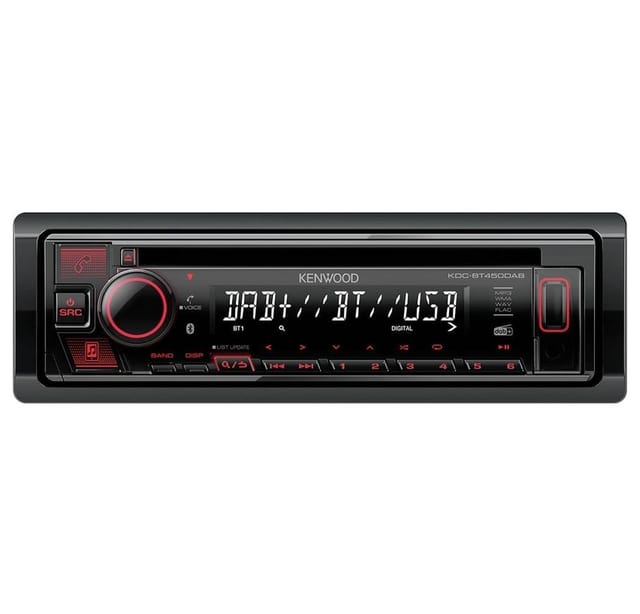 KW KDC-BT450DAB - Autoradio, DAB+, CD, USB, BT, 4x 50W
