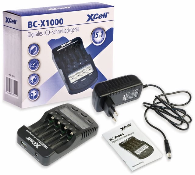 LADER BC X1000 - Tischladegerät BC X1000, prozessorgesteuert, NiCd, NiMh