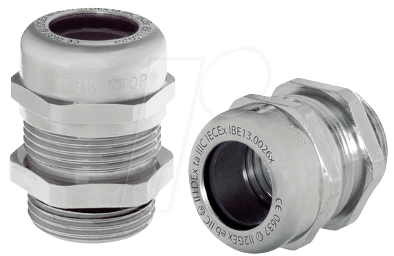 LAPP 53112700 - Kabelverschraubung, M 12 x 1,5, Ø 3 - 7 mm, silbergrau, IP68