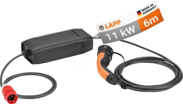 LAPP 64695 - Typ 2 Ladestation 11 kW, 3-ph, 16 A mit CEE Stecker