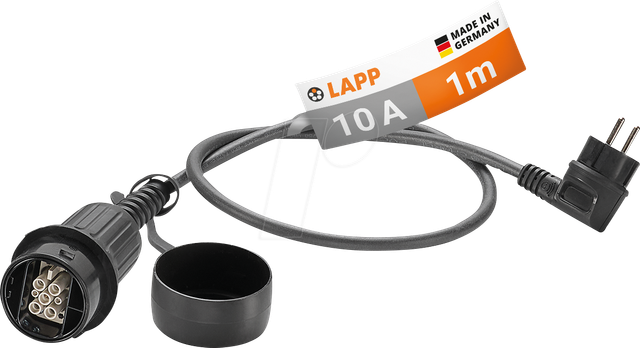 LAPP 64708 - Ladekabel Universal mit Schutzkontaktstecker, 2.3 kW, 1-phasig,