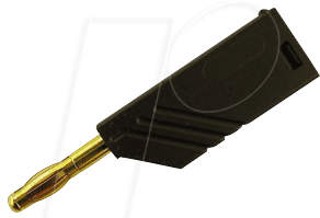 LAS N WS AU SW - Turmstecker, bis 1,5mm², schwarz, vergoldet