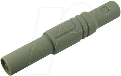 LAS S G GR - Sicherheitsstecker, 1000 V-CAT III, grau