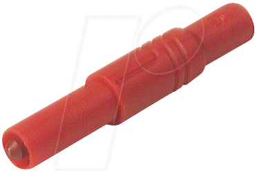 LAS S G RT - Sicherheitsstecker, 1000 V-CAT III, rot