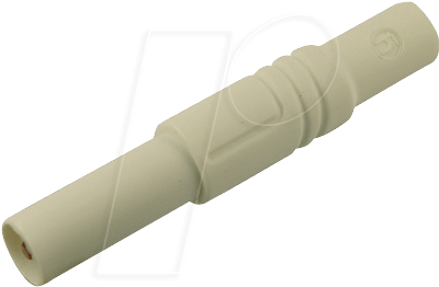 LAS S G WS - Sicherheitsstecker, 1000 V-CAT III, weiß