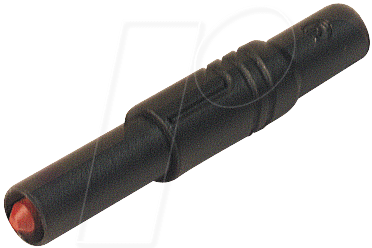LAS S G SW - Sicherheitsstecker, 1000 V-CAT III, schwarz