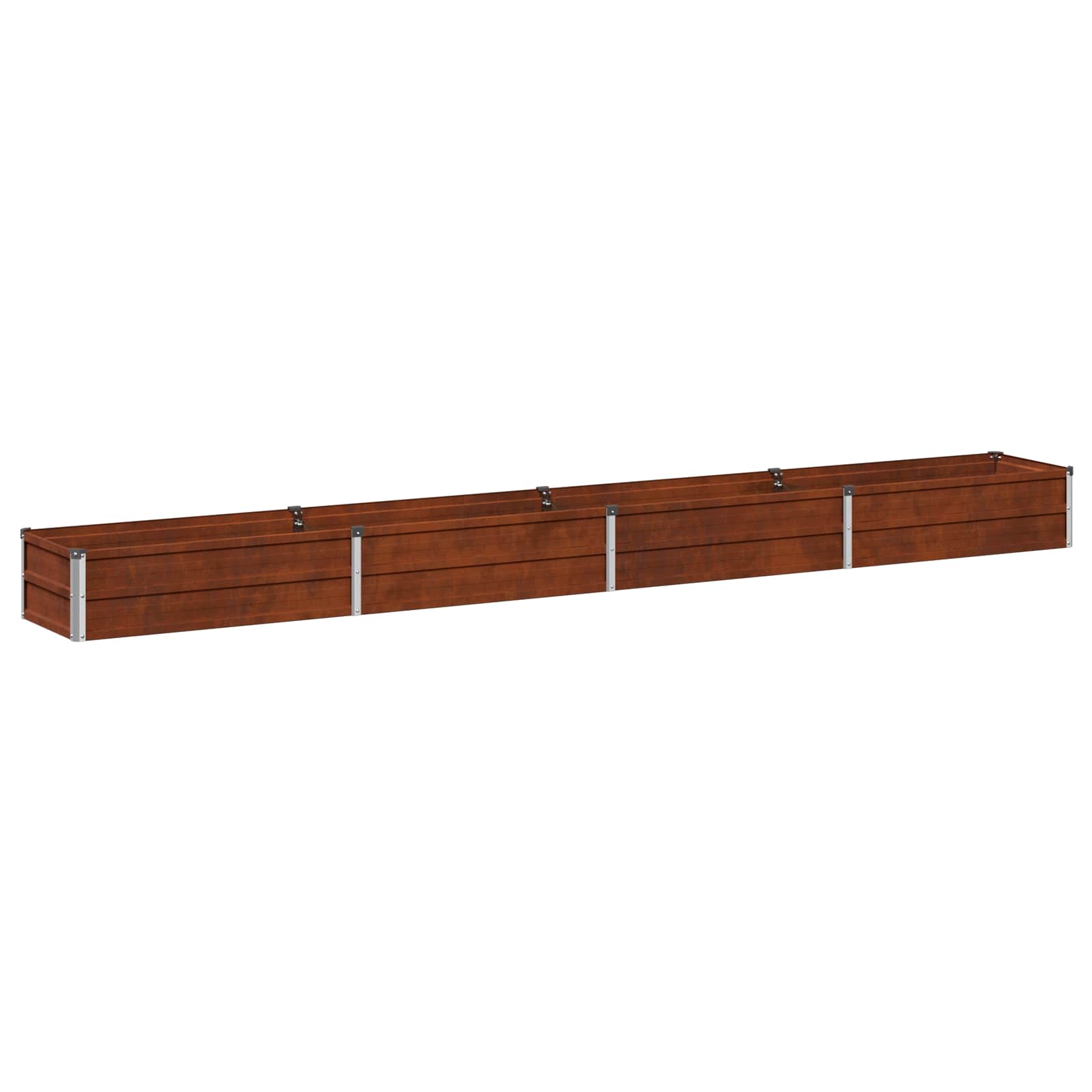 Hochbeet Im Garten Rostig 320 X 40 X 24 Cm Pappe Vidaxl
