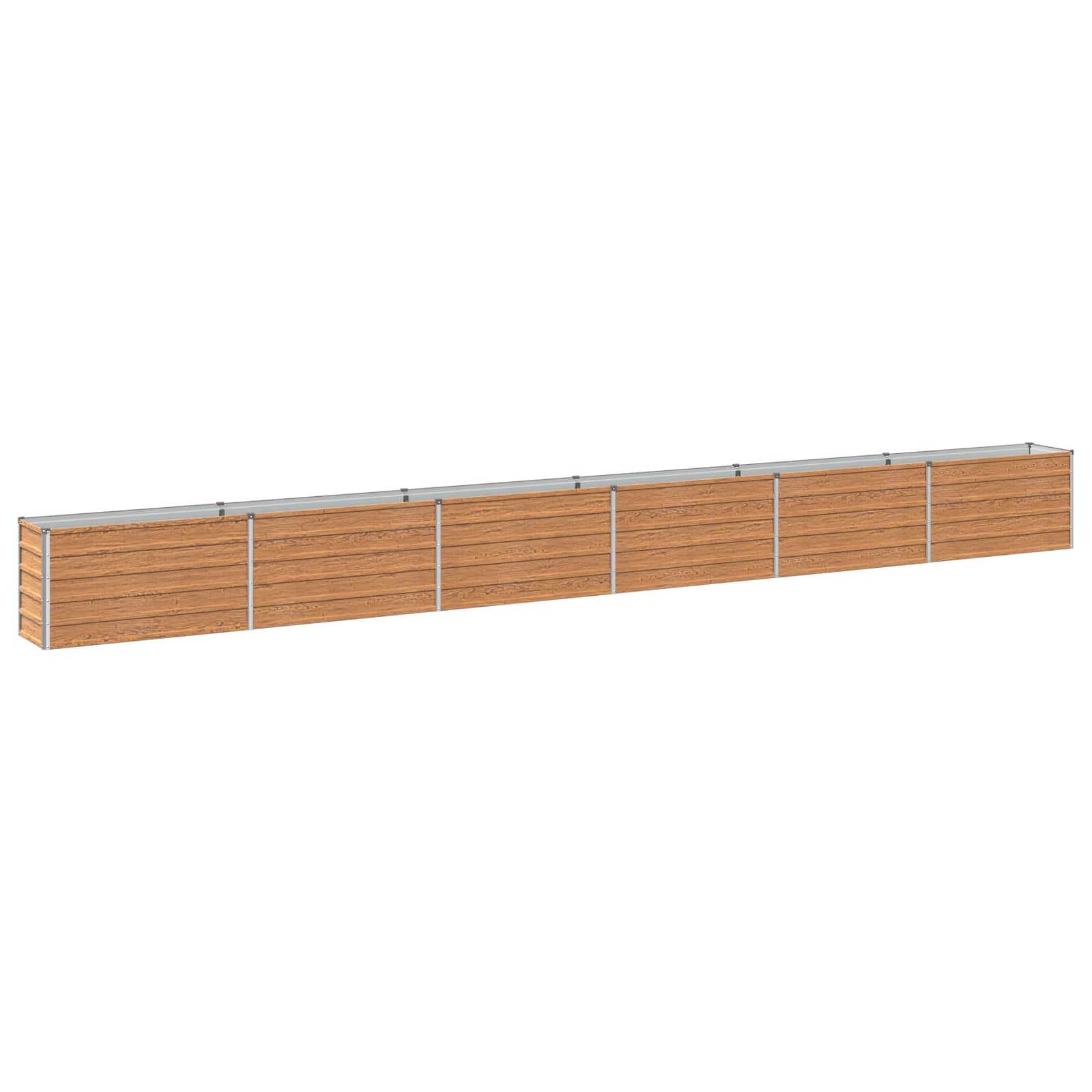 Hochbeet Im Garten Holz Braun 600 X 40 X 55 Cm Vidaxl