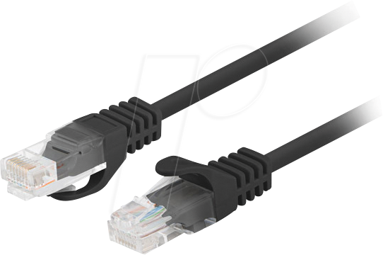 LBG 510CC0100BK - Patchkabel RJ45 Cat.5e UTP 1 m schwarz