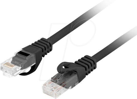 LBG 610CU0050BK - Patchkabel RJ45 Cat.6 UTP 0,5 m schwarz