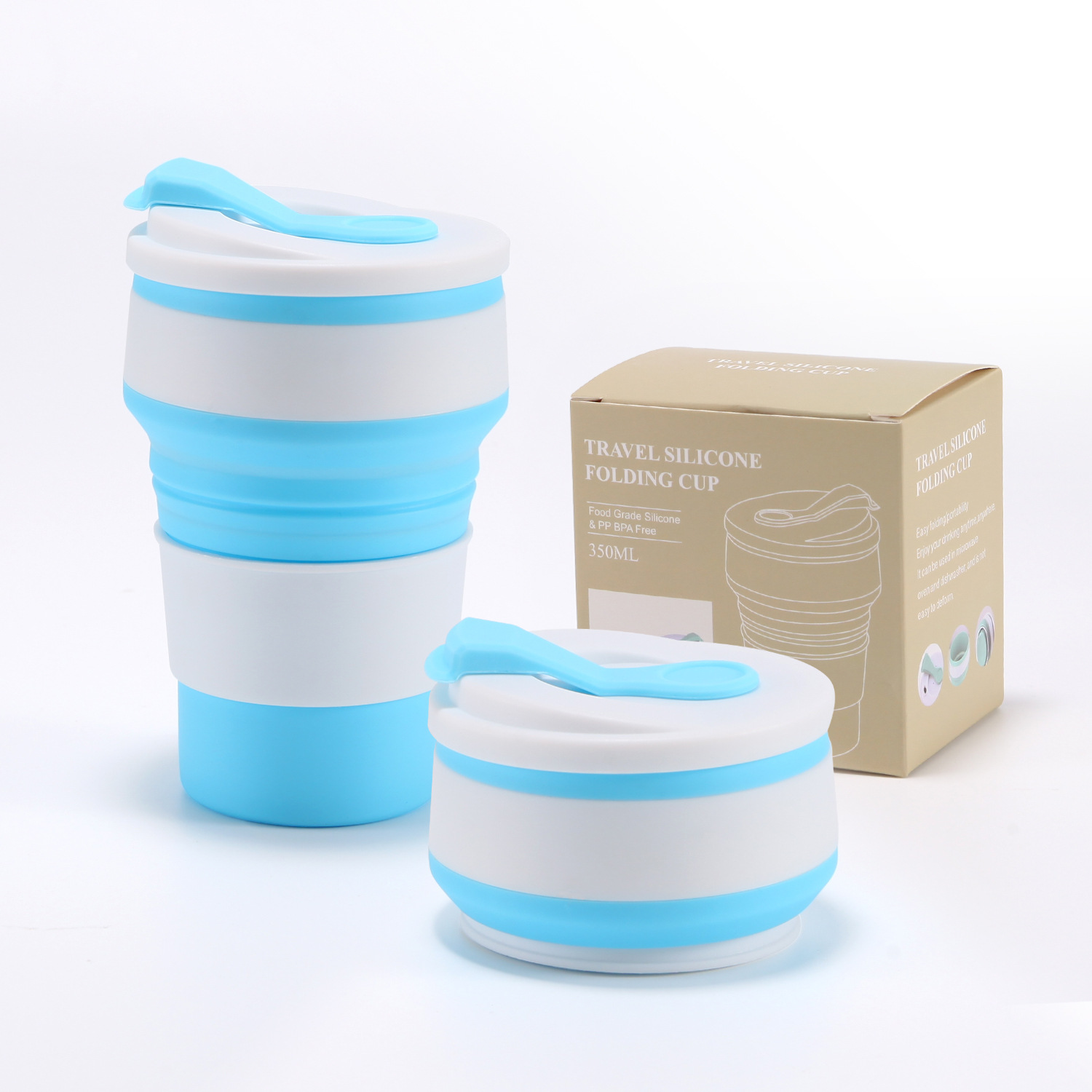 Faltbarer Silikon-kaffeebecher, Tragbarer Isolierbecher Für Reisen Und Outdoor-aktivitäten, Kompakter, Wiederverwendbarer Becher – Ideales Geschenk-x