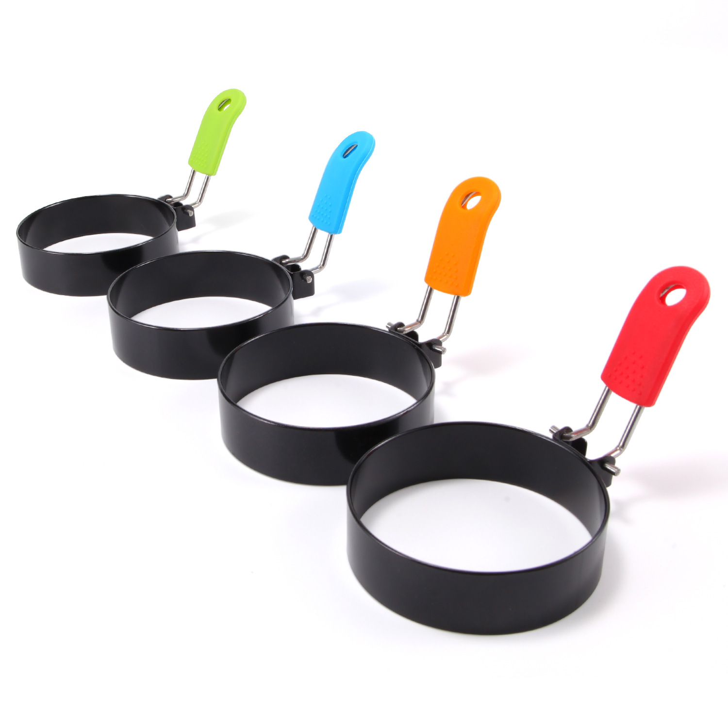 Runde, Antihaftbeschichtete Spiegeleierform Aus Edelstahl Mit Silikonring – Küchenaccessoire Für Eier, Frühstück Und Gesunde Küche-x