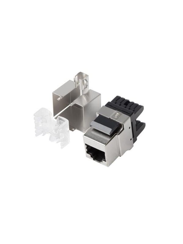 LBG KSF61000 - Keystone Modul, RJ45 Cat.6 UTP 180° Buchse, silber
