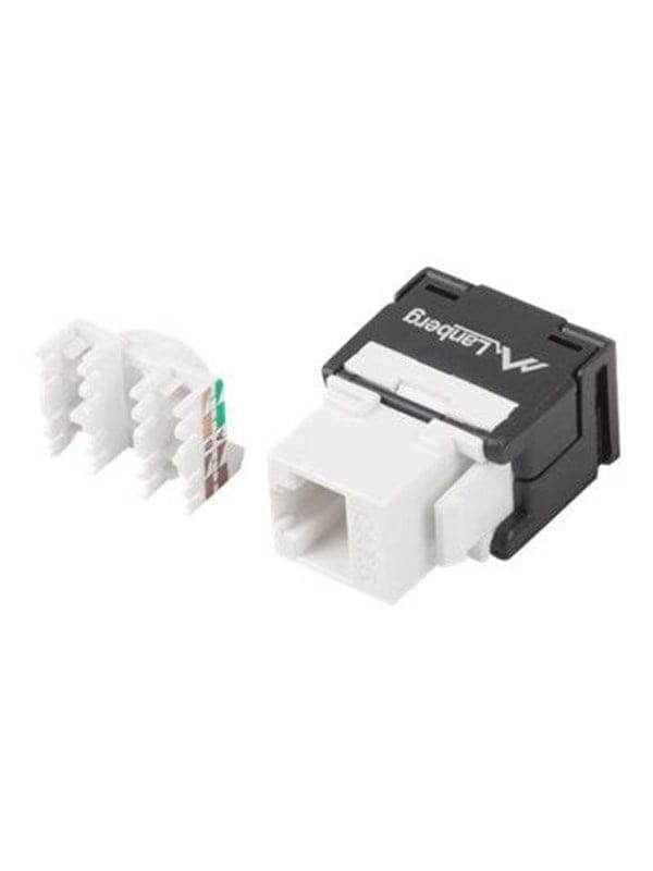 LBG KSUA2000 - Keystone Modul, RJ45 Cat.6a UTP 180° Buchse, schwarz