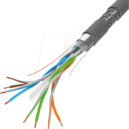 LBG LCS6110305S - Cat.6 Verlegekabel SFTP, grau, 305m