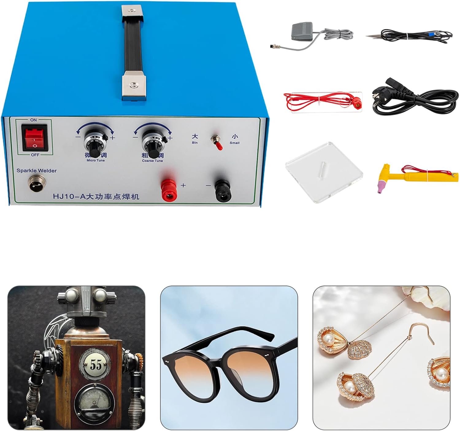 Punktschweißgerät, 100a Professionelle Schmuck Punktschweißmaschine, Gold Silber Punktschweißgeräte Schmuck Pulse Spot Welder 500w, Für Das Schnelle Schweißen Von K-gold Und Eisen Verwendet Werden
