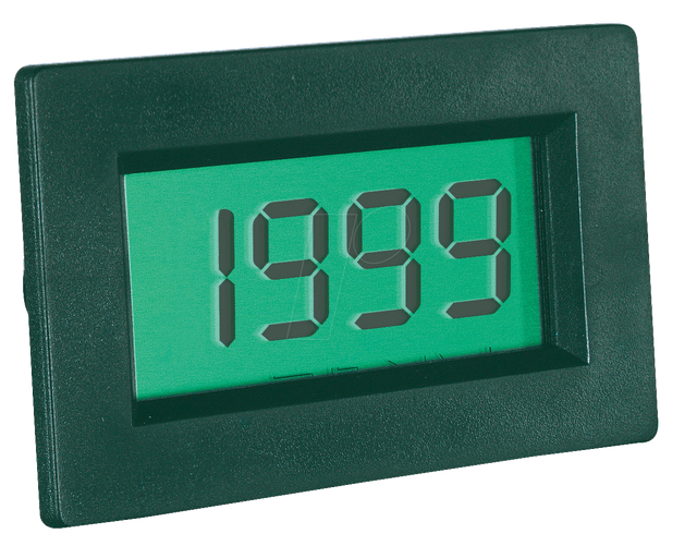 LDP 140 LCD - LCD-Einbaumodul, 3-1/2 stellig, 13mm, mit Beleuchtung
