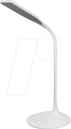 LDV 075321267 - LED-Schreibtischlampe, 5 W, 220 lm, Akku, weiß
