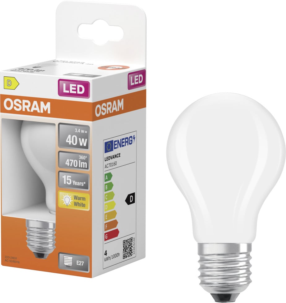 LDV 854466335 - LED-Lampe Star E27, 3,4 W, 470 lm, 2700 K, Filament Bild 2
