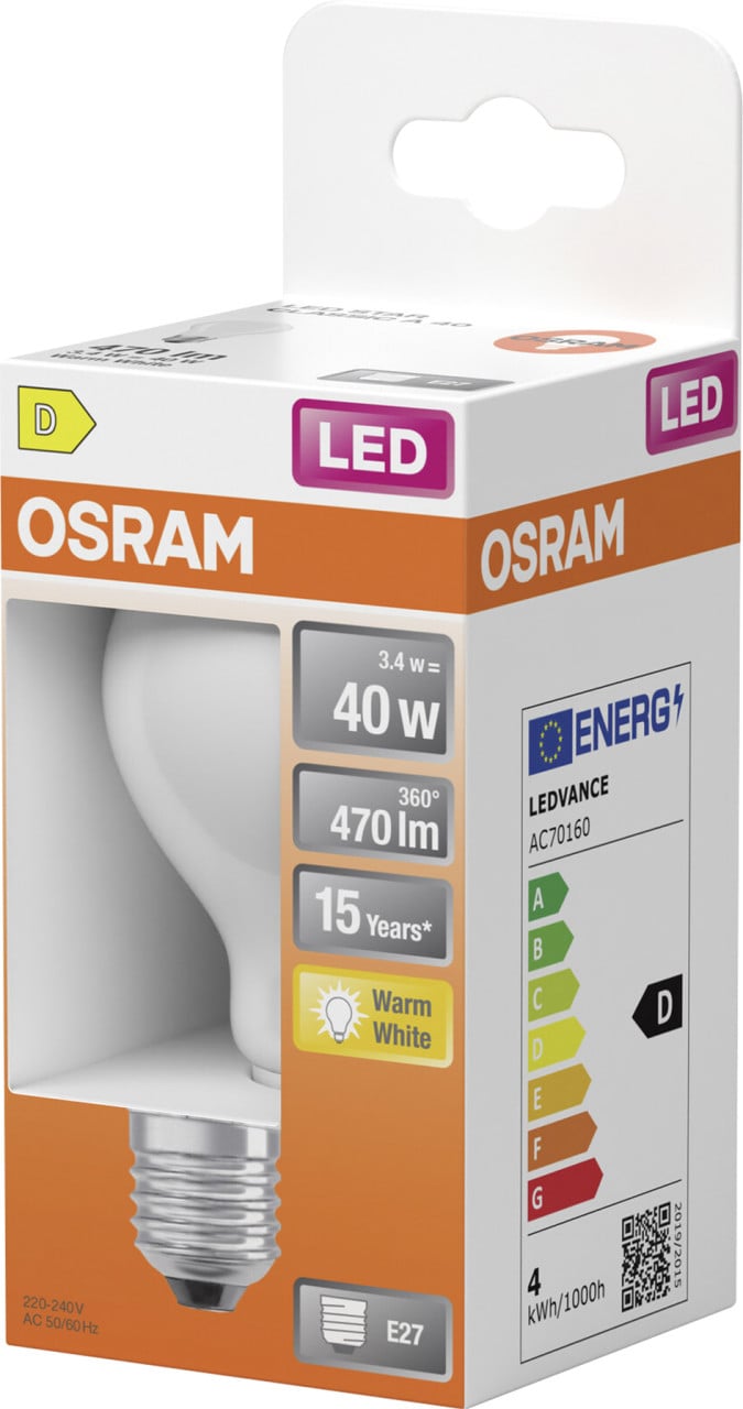LDV 854466335 - LED-Lampe Star E27, 3,4 W, 470 lm, 2700 K, Filament Bild 4