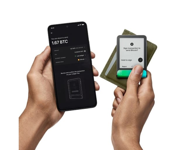 LEDGER FLEX GN - Krypto-Wallet, Flex, grün, mit Recovery Key