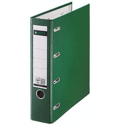 LEITZ 10120055 - Doppelordner PP, A4, 2x A5 quer, grün