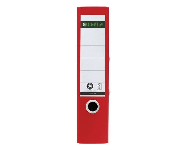 LEITZ 10180025 - Qualitäts-Ordner 180°, Recycle, rot, 80 mm