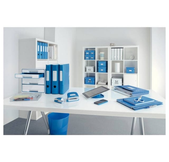 LEITZ 11060036 - Qualitäts-Ordner 180°, Active WOW, 80 mm, blau