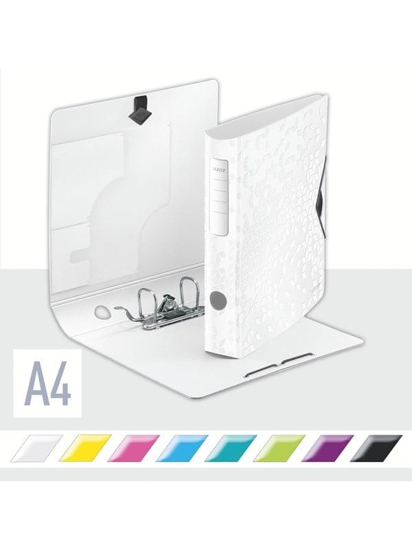 LEITZ 11070001 - Qualitäts-Ordner 180°, Active WOW, 60 mm, weiß