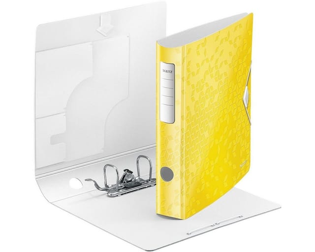 LEITZ 11070016 - Qualitäts-Ordner 180°, Active WOW, 60 mm, gelb