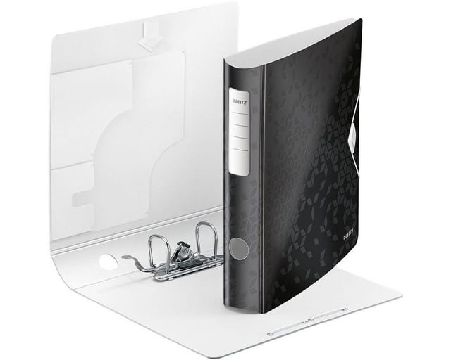 LEITZ 11070095 - Qualitäts-Ordner 180°, Active WOW, 60 mm, schwarz